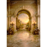 LB1615 Golden Palace Vista Maternity Backdrop