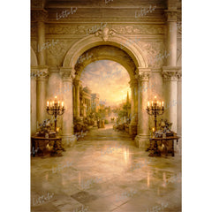 LB1615 Golden Palace Vista Maternity Backdrop