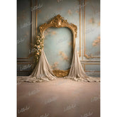 LB1617 French Rococo Floral Wall Arch Maternity Backdrop