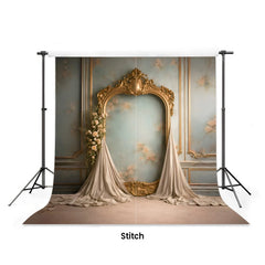 LB1617 French Rococo Floral Wall Arch Maternity Backdrop