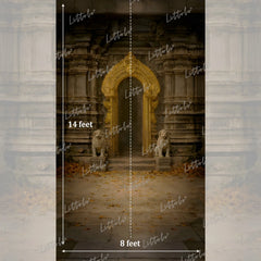 LB1618 Vintage Ruins Palace Arch Maternity Backdrop
