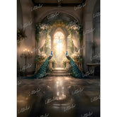 LB1623 Imperial Peacock Haven Maternity Backdrop