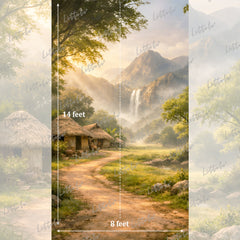 LB1624 Golden Valley Cottage Escape Maternity Backdrop