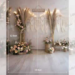 LB1627 Boho Baby Bliss Setup Maternity Backdrop