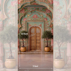 LB1629 Royal Pastel Palace Arch Maternity Backdrop