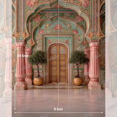 LB1629 Royal Pastel Palace Arch Maternity Backdrop