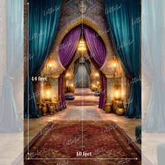 LB1631 Moroccan Arabian Theme Maternity Backdrop