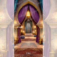 LB1631 Moroccan Arabian Theme Maternity Backdrop