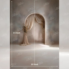 LB1636 Ivory Veil Archway Maternity Backdrop