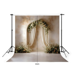LB1637 Timeless Floral Arch Maternity Backdrop