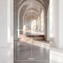 LB1638 Luminous Elysian Corridor Maternity Backdrop
