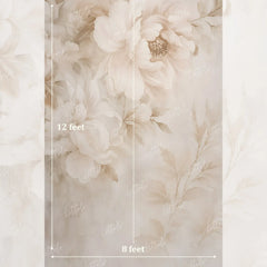 LB1640 Elegant Peony Flower Maternity Backdrop