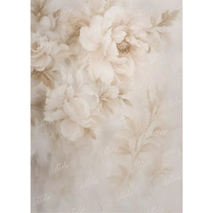 LB1640 Elegant Peony Flower Maternity Backdrop