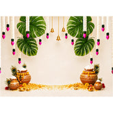 LB1641W Vrindavan Bliss Janmashtami Wall Backdrop