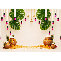 LB1641W Vrindavan Bliss Janmashtami Wall Backdrop