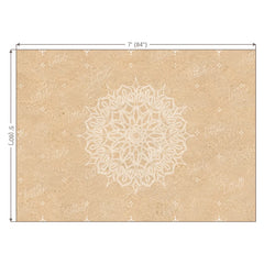 LB1643F Village Mud Courtyard Rangoli Floor Backdrop
