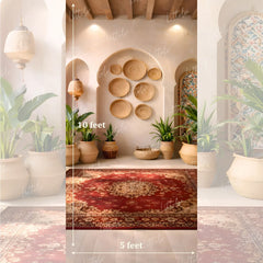 LB1649 Boho Heritage Interior Carpet Backdrop