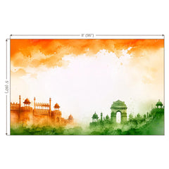 LB1650 National Pride India Tricolor Backdrop