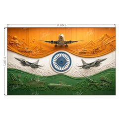LB1654 Indian Air Force Tricolour Backdrop