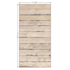 LB1657 Rustic Ivory Vertical Wooden Plank Backdrop
