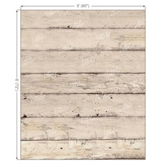 LB1657 Rustic Ivory Vertical Wooden Plank Backdrop