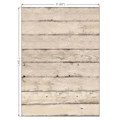 LB1657 Rustic Ivory Vertical Wooden Plank Backdrop