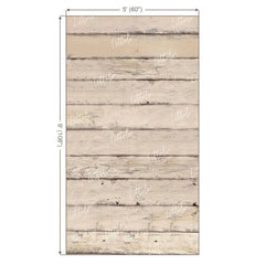 LB1657 Rustic Ivory Vertical Wooden Plank Backdrop