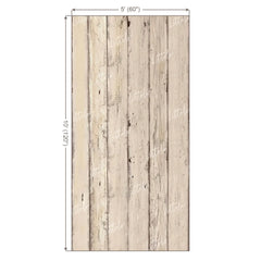 LB1657 Rustic Ivory Vertical Wooden Plank Backdrop