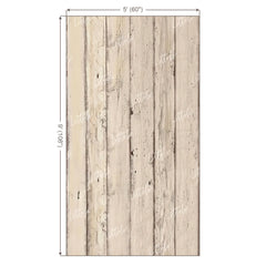 LB1657 Rustic Ivory Vertical Wooden Plank Backdrop