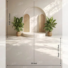 LB1660 Tropical Archway Retreat Maternity Backdrop