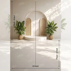 LB1660 Tropical Archway Retreat Maternity Backdrop