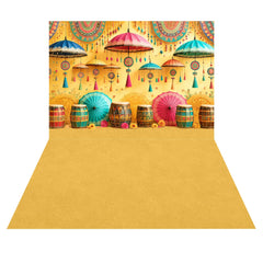 LB1665C Colorful Navratri Garba Festival Floor & Wall Duodrop (2 Pcs)