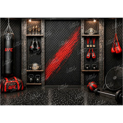 LB1668W Champions Boxing Club Wall Backdrop