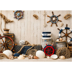 LB1671W Sailor Theme Wall Backdrop