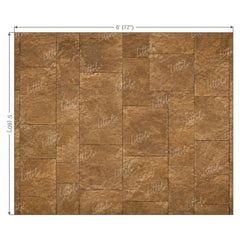 LB1672F Rustic Brown Stone Floor Backdrop