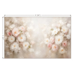 LB1677 Peach Puff Floral Backdrop