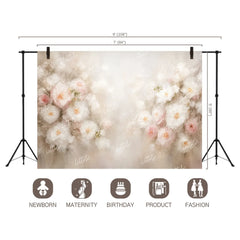 LB1677 Peach Puff Floral Backdrop
