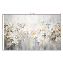 LB1679 Foggy Grey Floral Backdrop
