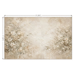 LB1692 Vintage Ivory Floral Backdrop