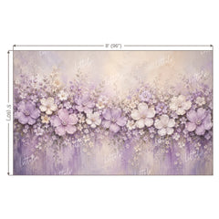 LB1693 Lavender Blooms Floral Backdrop