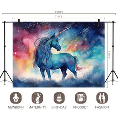 LB0676 Unicorn Theme Backdrop
