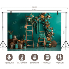 LB0681 Floral Wall Decor Backdrop