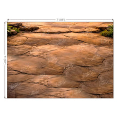 LB1595F Rustic Sandstone Terrain Floor Backdrop