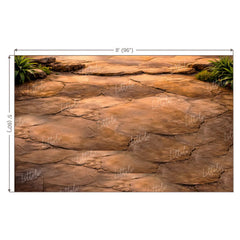 LB1595F Rustic Sandstone Terrain Floor Backdrop