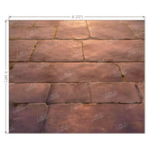 LB1597F Vintage Stone Courtyard Floor Backdrop