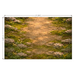 LB1599F Forest Path Way Floor Backdrop