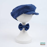 Baby Boy Gentleman Cap and Bowtie SR001 | Set of 2 | 3M | Blue