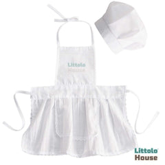 Baby Girl Chef Apron with Hat Dress O66 | 3M | White