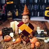 Baby Harry Potter Scarf with Wand and Goggles SR073 | Set of 3 | Yellow Brown