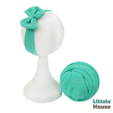 Baby Neutral Jersey Wrap With Hairband SR091 | NB | Emerald Green